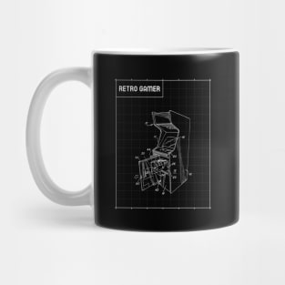 retro gamer arcade machine Mug